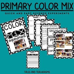 Quick and Easy Science Experiment: Primary Color Mixing (STEM for Primary Kids!)