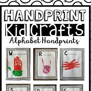 Handprint Keepsake: Make your own Alphabet Book! Baby Toddler Craft / DIY Keepsake / Handprint Art / Handprint Craft / Learning Letters