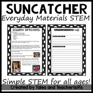 STEM Challenge: Make a SUNCATCHER using everyday materials! All ages!