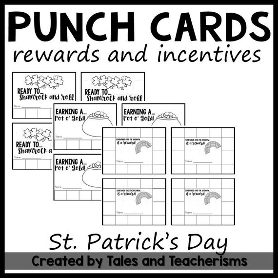 Punch Cards for Rewards and Incentives: Spring Themed Options