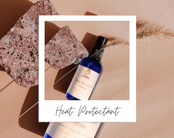 Sérum protector térmico Ojongo para secado con secador, planchado con alisado y peinados con calor