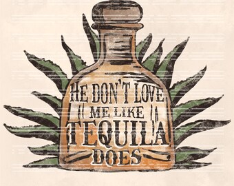 Tequila Western PNG: Diseño de sublimación impactante (Descarga digital)