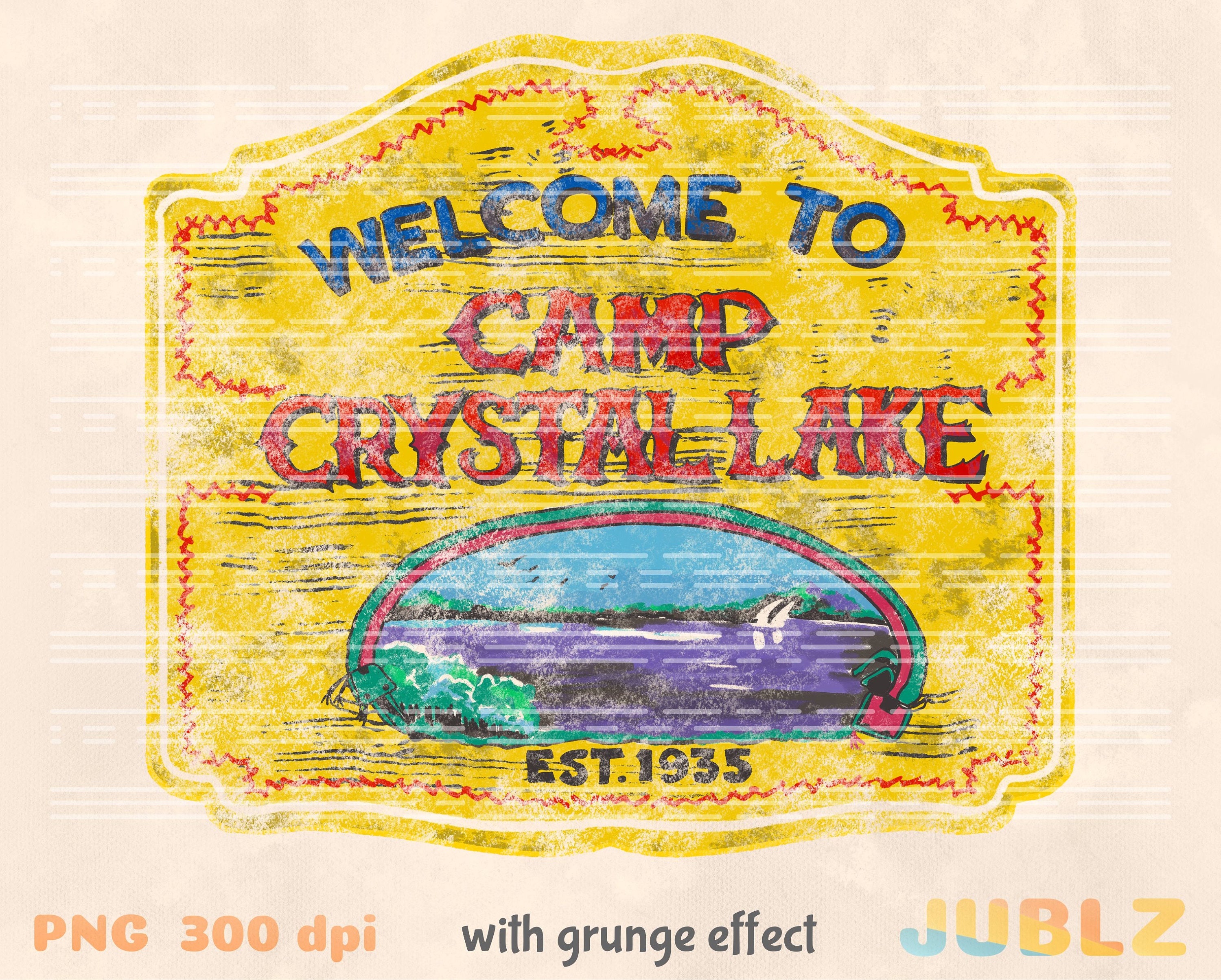 Camp Crystal Lake Wall Sign | Spirit Halloween Wikia | Fandom