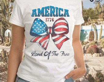 PNG del 4 de julio: Diseño de sublimación de lazo americano (descarga digital)