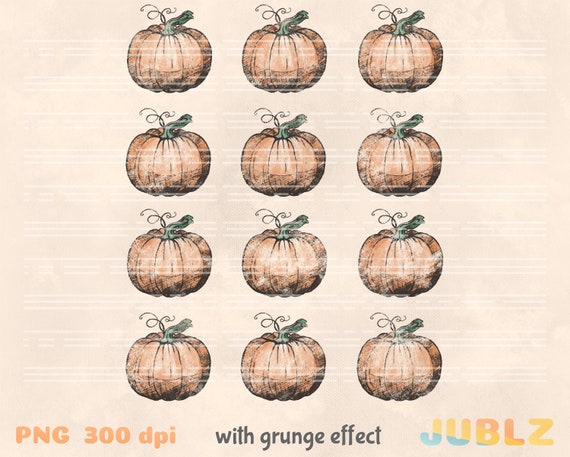 Retro Pumpkin Patch PNG: Fall Sublimation Design (Digital Download)