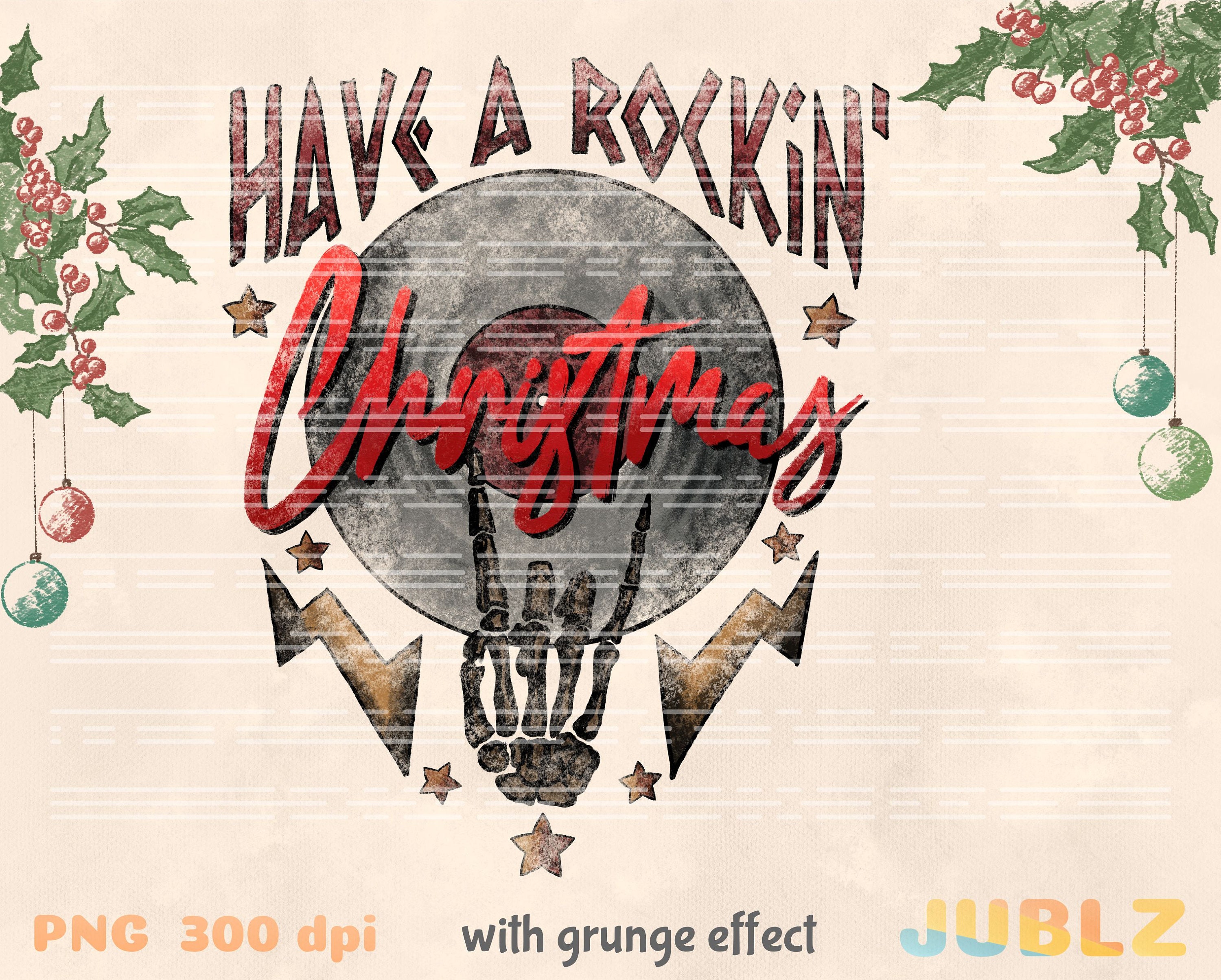 Have a Rockin' Christmas Png Sublimation Design Digital - Etsy