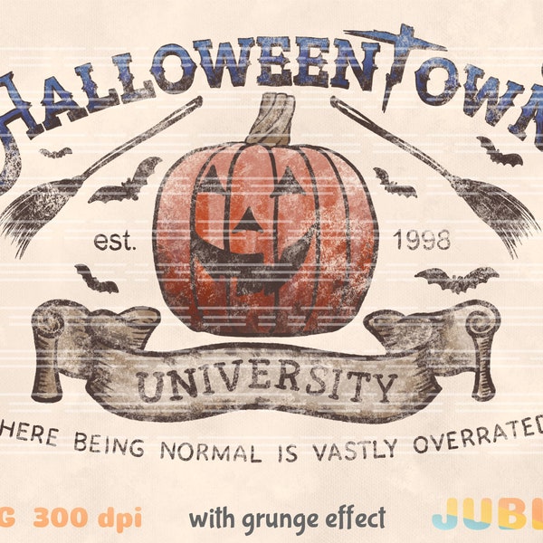 Halloween Town University Png, Halloween Town Png Sublimatie, Halloweentown File Download, Sublimation Design, Halloween Sublimation