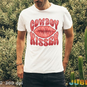 Western Cowboy Kisser PNG: Valentine Sublimation Design (Digital Download) image 5