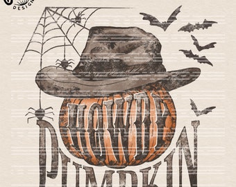 Hej pumpa PNG – Western Fall Halloween sublimeringsdesign