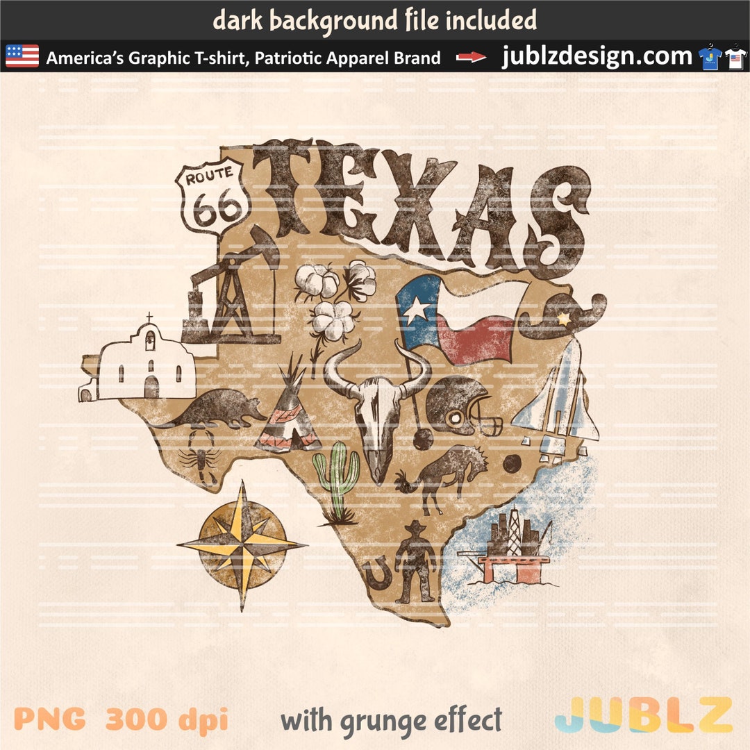 Texas Png, Texas State Png, Texas Symbols, Texas Clipart, Sublimation ...