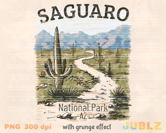 Saguaro Desert Png National Park Png Saguaro Arizona - Etsy