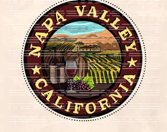 Napa Valley Png, California png, Calistoga png, Sublimation Digital Design Download, Grapes Png, Boho Png, Vintage Png, Wine Png