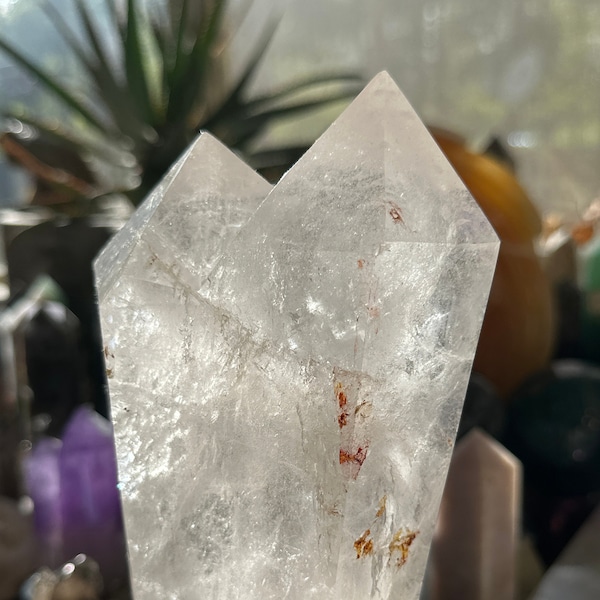 Clear Quartz Twin Tower! 3.6 lbs