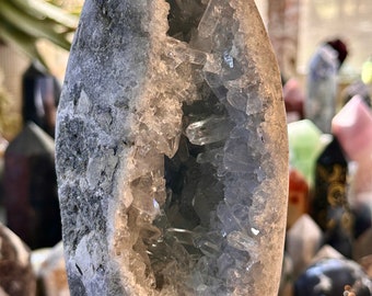 Celestite Crystal Freeform Cluster Specimen!