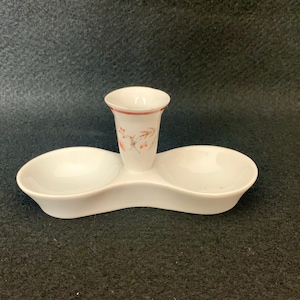 Vintage Porcelain Salt and Pepper Cellar
