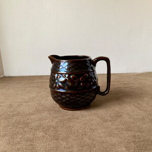Iridescent Glazed Redware Creamer, Japan