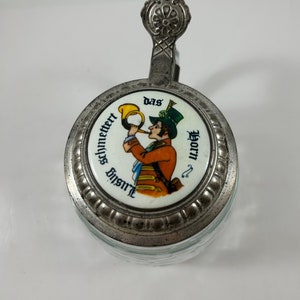 Vintage BMF Bubble Glass Beer Stein Made in West Germany