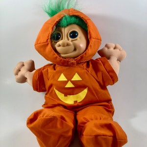 90s  RUSS TROLL KIDZ Pumpkin Troll Doll