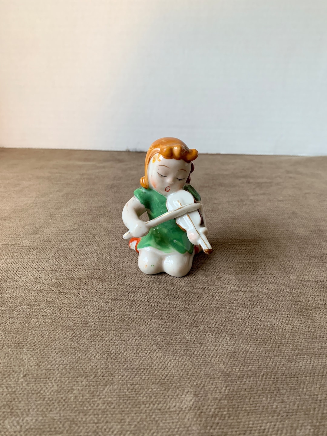 Porcelain Girl Violinist Figurine, Japan Etsy