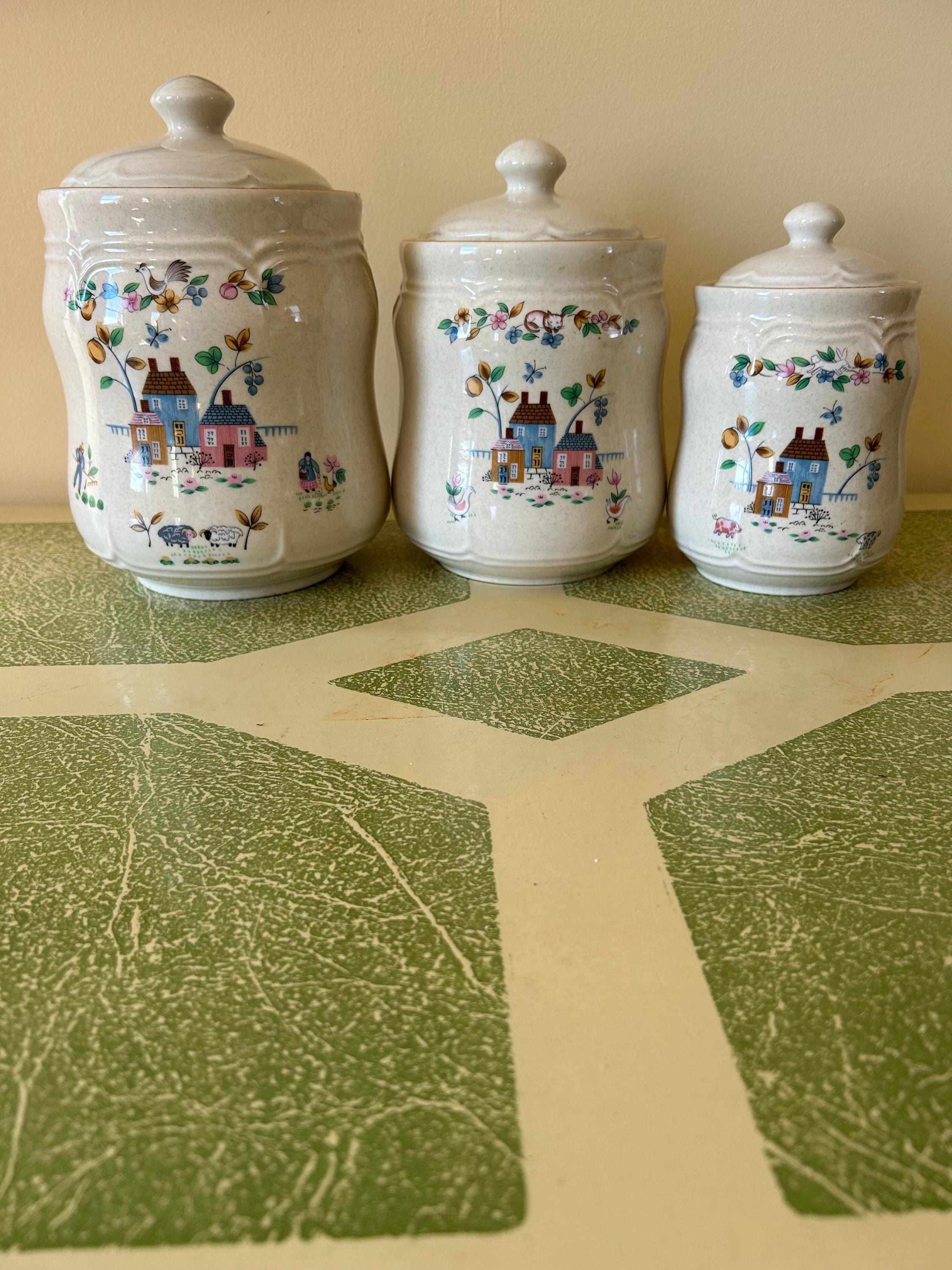 Heartland Canisters International Stoneware Japan Set of 3 (#209