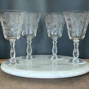 Heather by Fosteria Goblets, 6.5&quot; tall, 9 ounces set 4