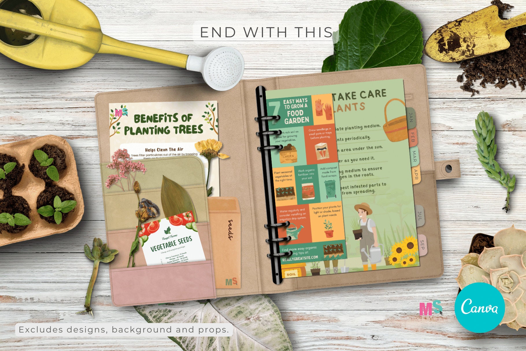 Planner Mockup Canva Template Adjustable Pages Canva Mockup Etsy UK
