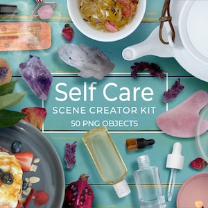 Kit creatore di scene per la cura di sé Creatore di scene di salute Creatore di scene di bellezza Creatore di scene cosmetiche Costruttore di scene per la cura di sé Costruttore di scene di bellezza