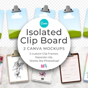 Clip Board Mockup for Canva Template Clip Board Mockup Canva Stationery Mockup Worksheet Template Works like Photoshop