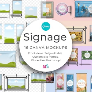 Signage Mockup Canva Template Billboard Mockup Canva Hoarding Mockup Canva Banner Mockup Canva Flag Mockup Canva Sign Works Like Photoshop