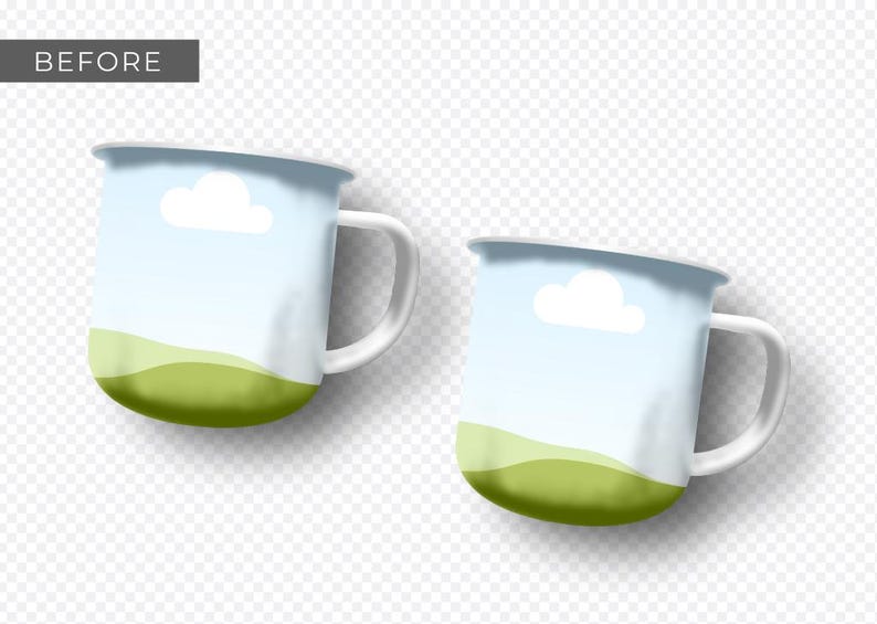 Enamel Coffee Mug Canva Smart Mockup for Camping Boho and Rustic Cup Patterns and Designs and Sublimation Printing Drag and Drop Customize image 11