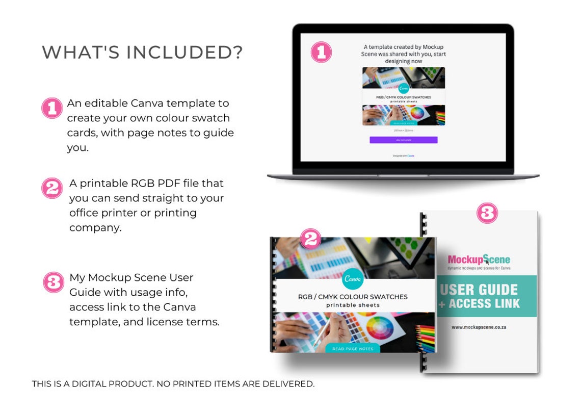 84 Printable Colour Reference Cards Canva Template Printable Colour ...
