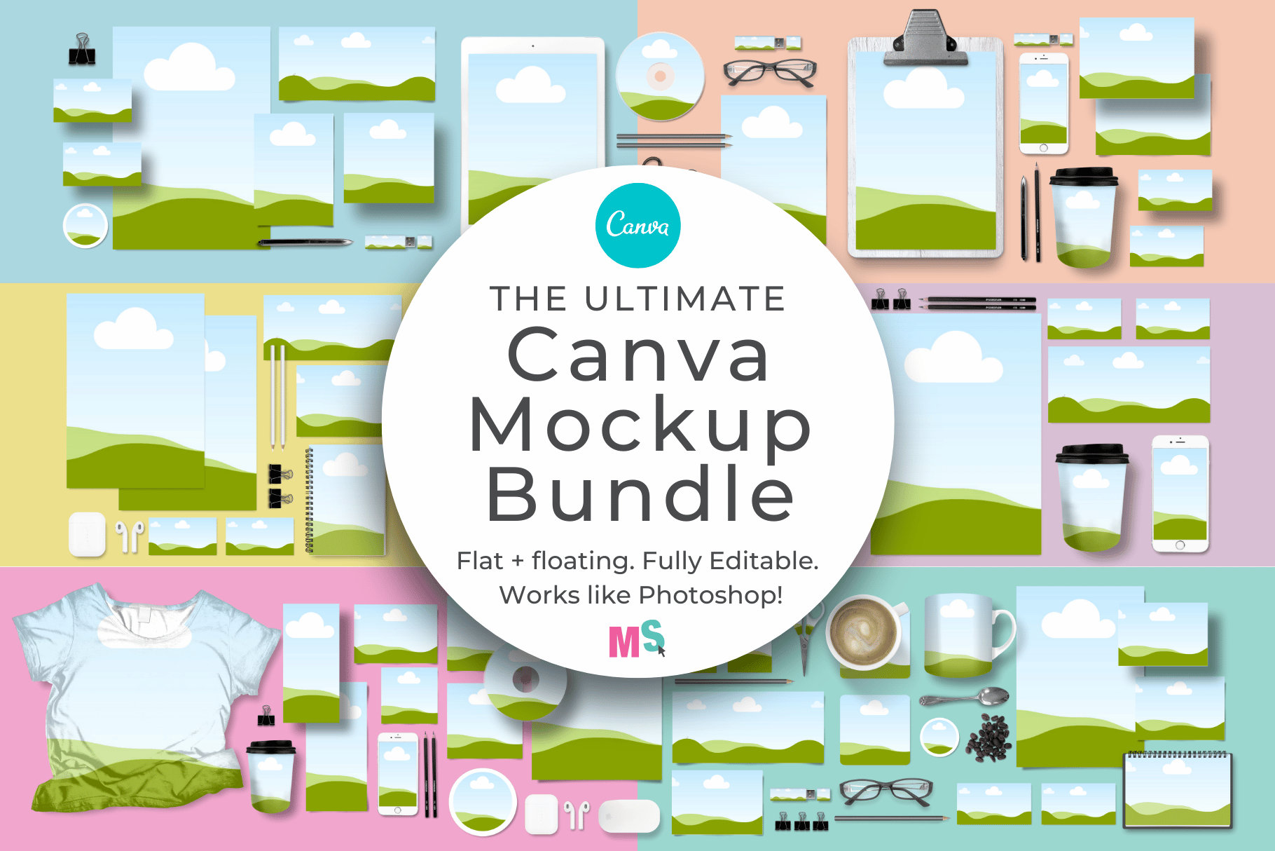 Ultimate Canva Mockup Bundle Canva Brand Template Canva Brand Etsy