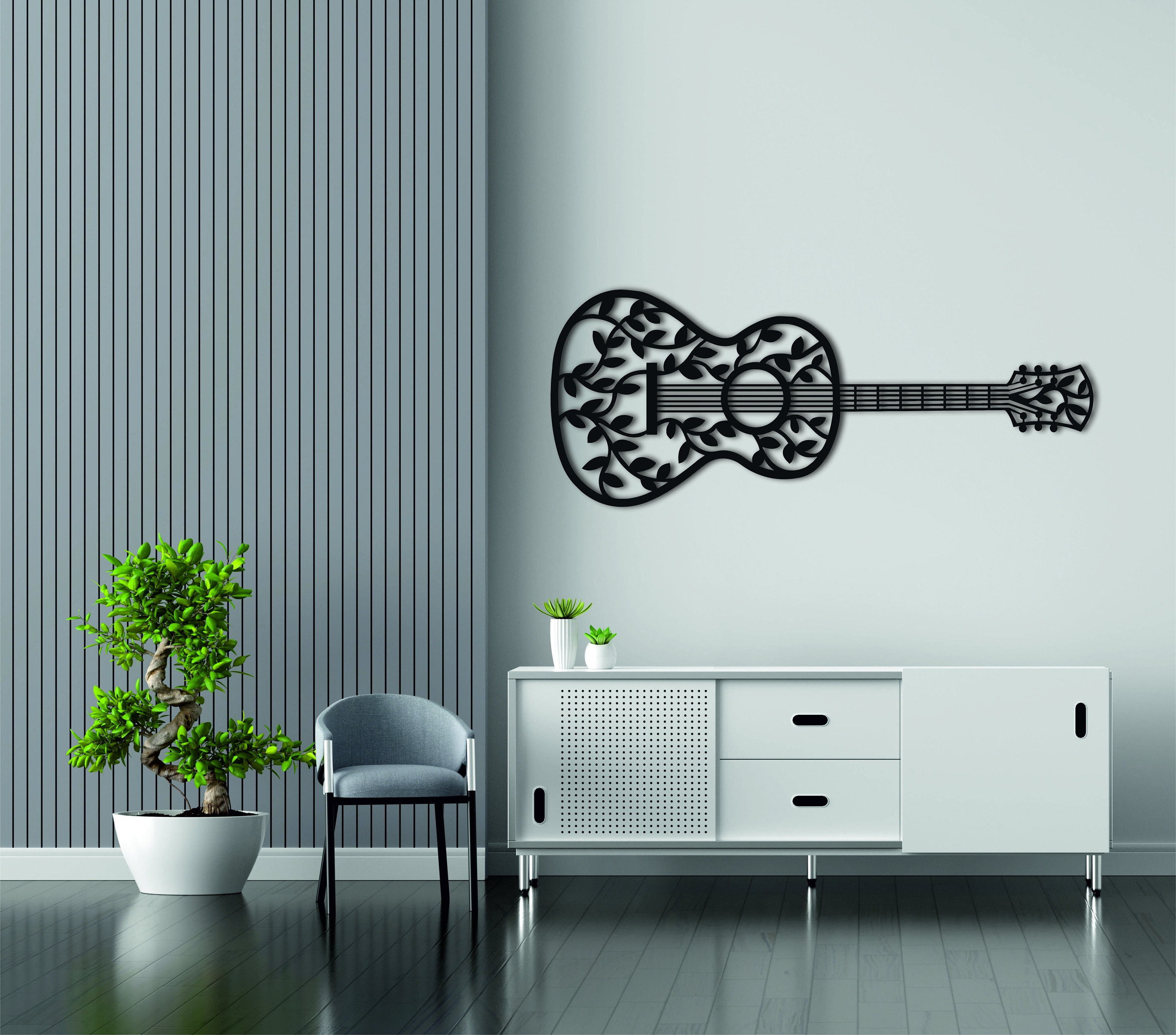 Metal Guitar Wall Decor Metal Wall Art Guitar Wall Art Etsy