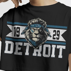 Lion Football PNG – Inspired by Detroit Sports Culture – Football Lover Sublimation Design – Transparent Background Digital File