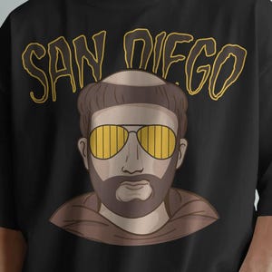 Padres Baseball PNG: San Diego Sports Sublimation Design (Digital File)