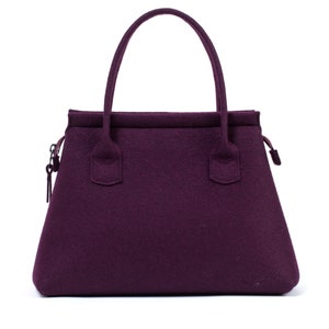 Aubergine Farbe Große Handtasche, Elegante Einkaufstasche, Frau Reisegröße Tasche, Frauentasche des klassischen Designs