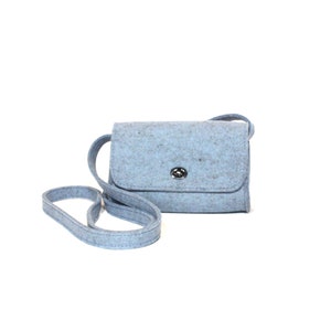 Hellblaue kleine Umhängetasche, kleine Tasche für Frauen, Wollfilz, Wollfilz, Wollfilz, Wollfilz, Wollfilz, Wollfilz, Wollfilz, Wollfilz