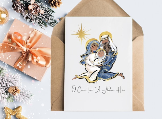Religious Christmas Cards Handmade Christian Christmas Cards Set