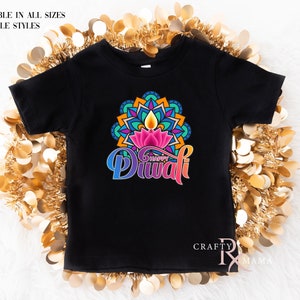 Happy Diwali Vibrant Rangoli Bodysuit | Diwali Shirt |  Abstract Diwali | Desi, South Asian Holiday | Diwali Celebrations | Diwali Favor