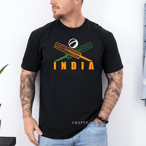 T20 World Cup - Team India shirt | Crossed Cricket Bat | Virat Kohli | Cricket |