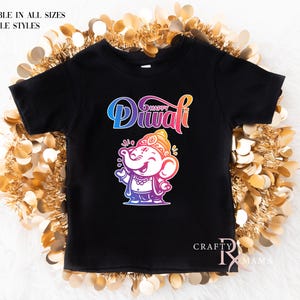 Happy Diwali Vibrant Ganesh Bodysuit | Diwali Shirt |  Abstract Diwali | Desi, South Asian Holiday | Diwali Celebrations | Diwali Favor