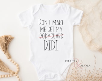 Personalized Bodyguard Didi - Bollywood, baby shower, gifts, Indian, Pakistani, Punjabi, Gujarati, Hindi