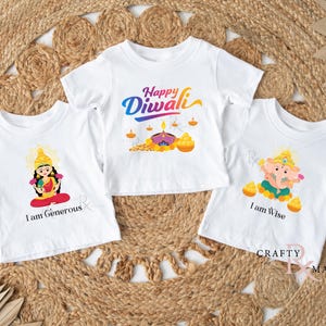 Diwali Toddler/Youth bundle set | Happy Diwali | Ganesh and Lakshmi | Bodysuit