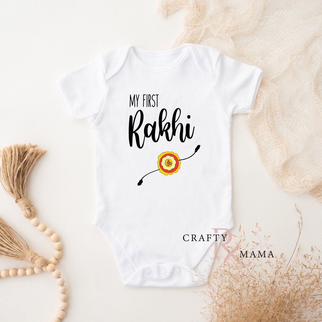 Personalized My First OM Rakhi | Raksha Bandhan | Baby Girl, Boy ...