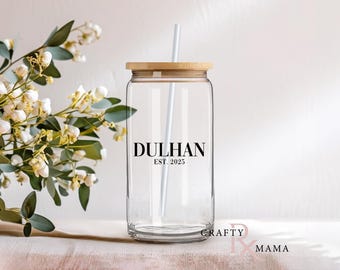 Dulhan est year glass can, Bride, Dulhan, South Asian wedding gift, Bachelorette, Bridal Shower