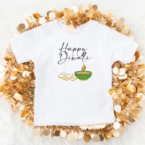 Diwali Bodysuit / Shirt, Toddler, Diya, Lakshmi Bollywood, baby shower, gifts, Indian, Punjabi, Gujarati, Hindu
