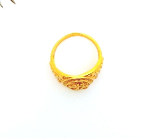 Buy Antique Adjustable Ring With Matte Gold Plating 214675 | Kanhai Jewels