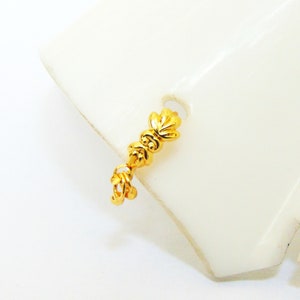 Mother's Gift Nose Ring 22k Gold Plated dangling Nose Ring Indian Nose Ring Hoop Gold Nose Piercing Nose Jewelry Hoop Nose Ring Jewelry