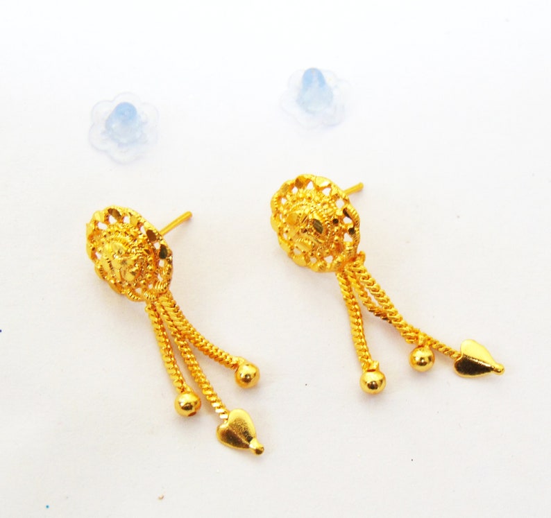Orecchini Jhumka Indiani Tradizionali A Pompon Con Perle – Etnici In Lega – Regalo Di Nozze Bollywood