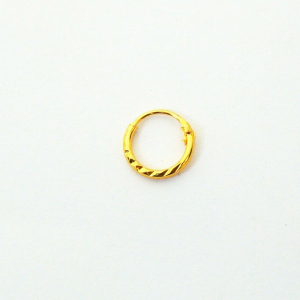 Indian 18 K Gold Plated Wedding Nose Ring Hoop Gold Nose Stud Gold Nose Piercing Jewelry Women’s Gift Nose Ear Pin